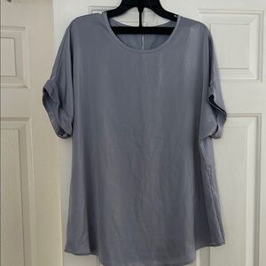 Source Unknown Classic Gray Short Sleeve Top